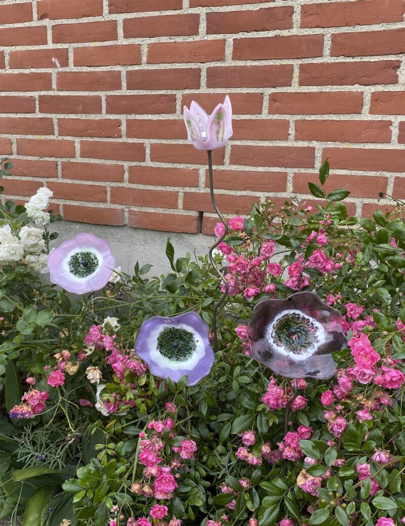 Grevelsgaard Glas - Valmueblomster (ø13cm)