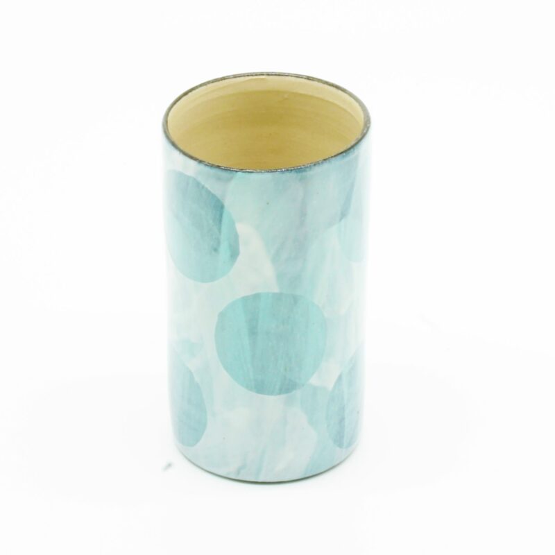 Annette Printz - Blå cylinderformet vase/krus
