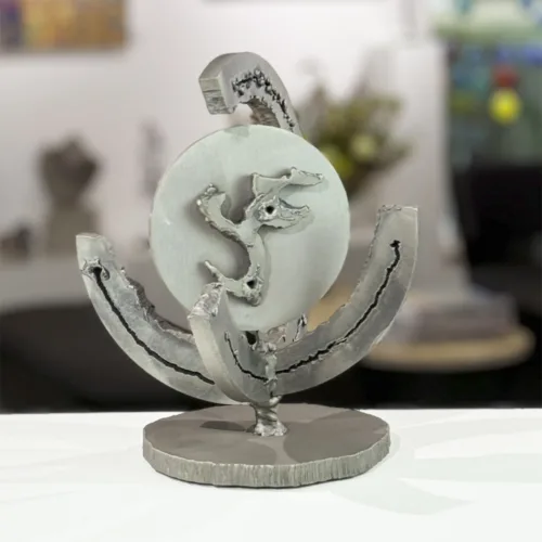 Skulptur "Half way" af Bent Nielsen