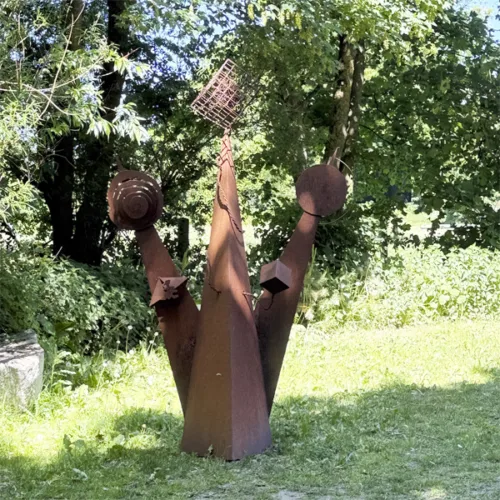 Skulptur "Fragment af stilhed" af Bent Nielsen
