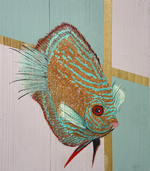 Akrylmaleri af discosfisk