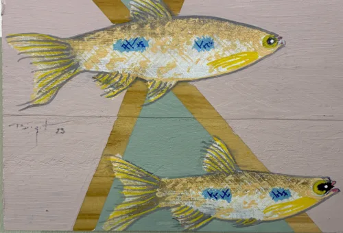 Akrylmaleri af pragtrasbora