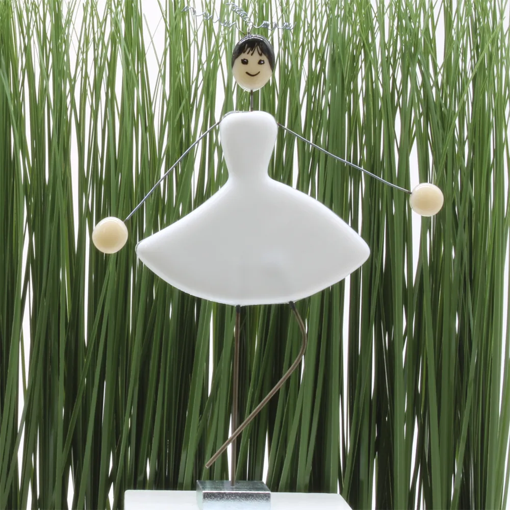 Glasfigur "Ballerina" fra Grevelsgaard glas