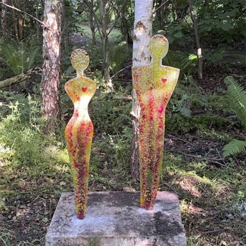 Bettina Vahle - Burning love, female (B * H: 19 * 102 cm)
