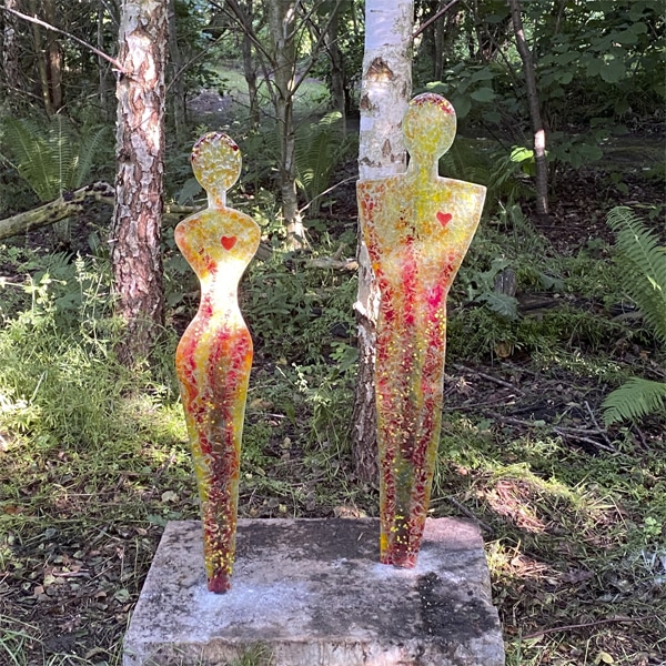 Bettina Vahle - Burning love, female (B * H: 19 * 102 cm)