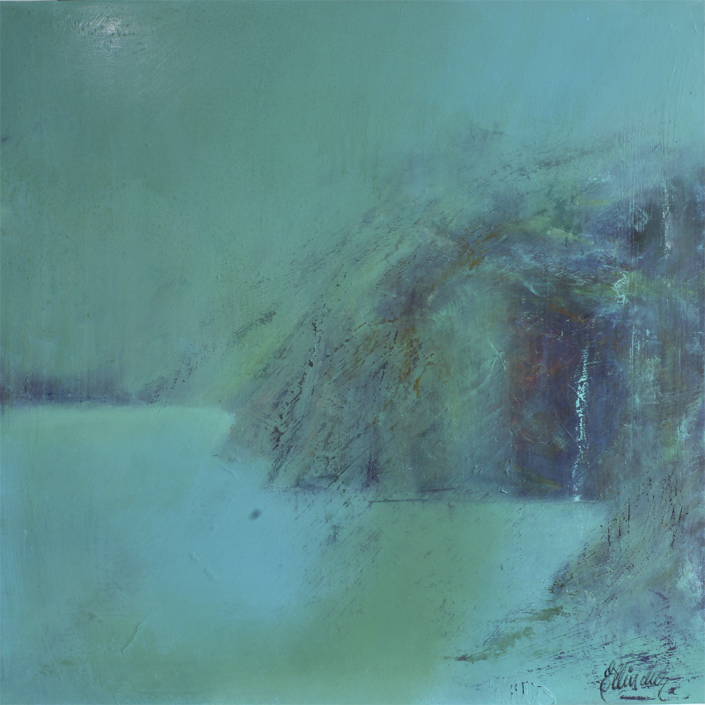 As the light grew. Maleri af Ellindur Egilstrøð. B * H: 80 * 80 cm