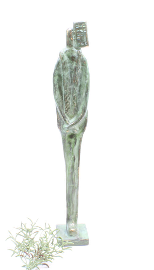 Det moderne menneske. Skulptur udført af Erik Witcetz. H: 52 cm