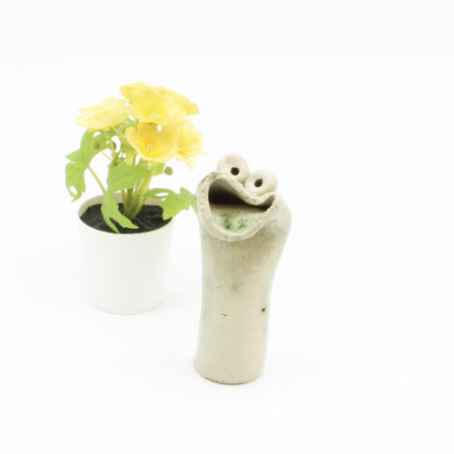 Den glade Ogsååer. Skulptur af Finn Møller (B*H: 5*12 cm)