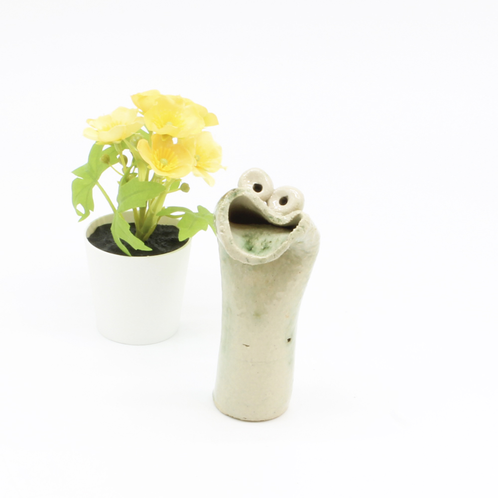 Den glade Ogsååer. Skulptur af Finn Møller (B*H: 5*12 cm)