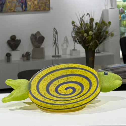 Glasskulptur "Fish" af Borowski Glass Art