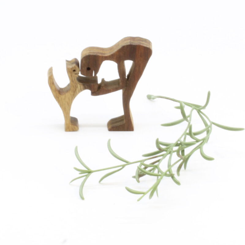 Velkommen hjem. Skulptur udført af Johnny Havtorn. B*H: 8*8 cm