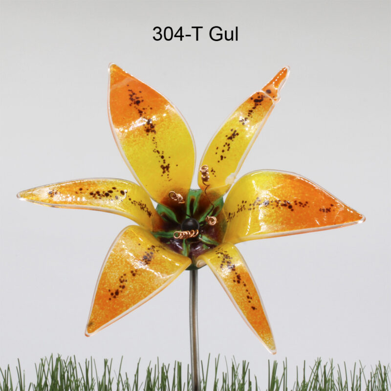 Gul og orange glaslilje