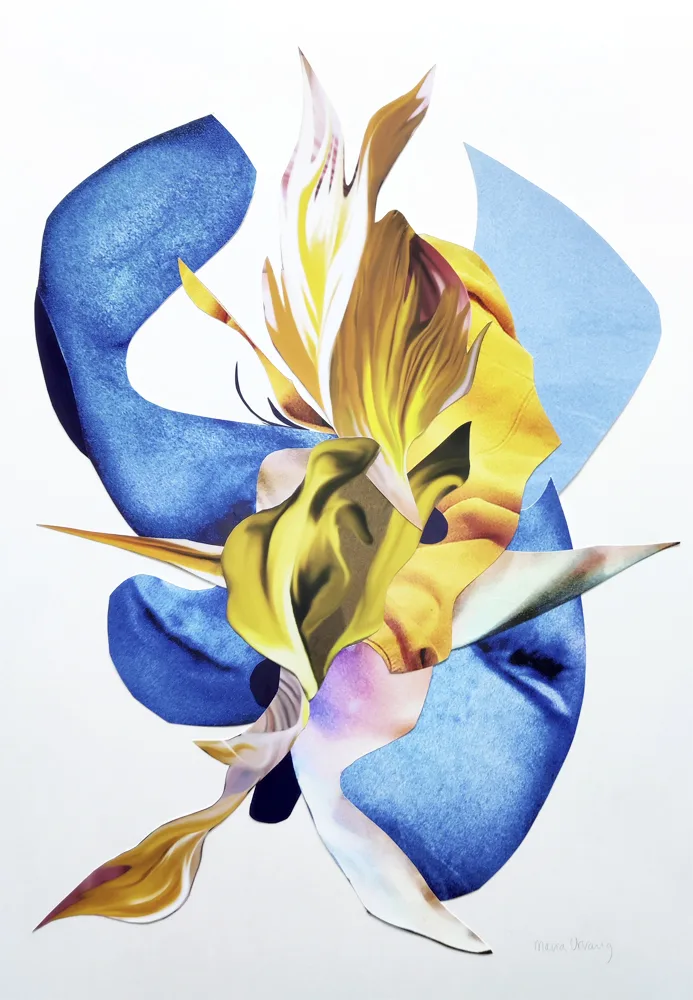 Collagebillede "Beauty of my inner flame II" udført af Maria Urvang