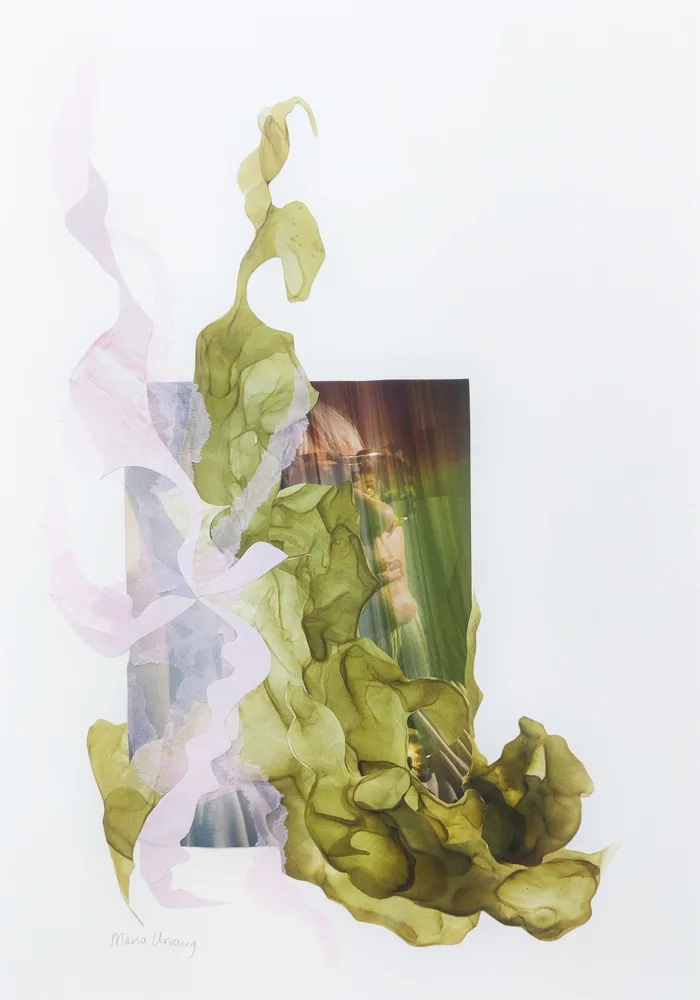 Collagebillede "Finally spring" udført af Maria Urvang