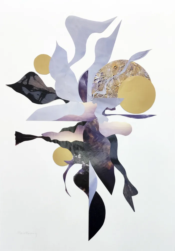 Collagebillede "Raising your vibration" udført af Maria Urvang