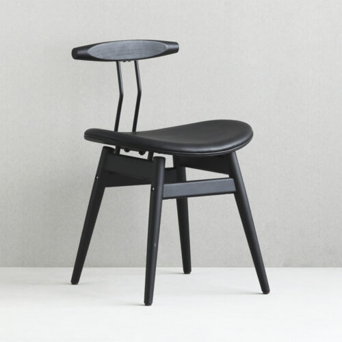Spisebordsstol. Naya 19092 Ash black Leather black