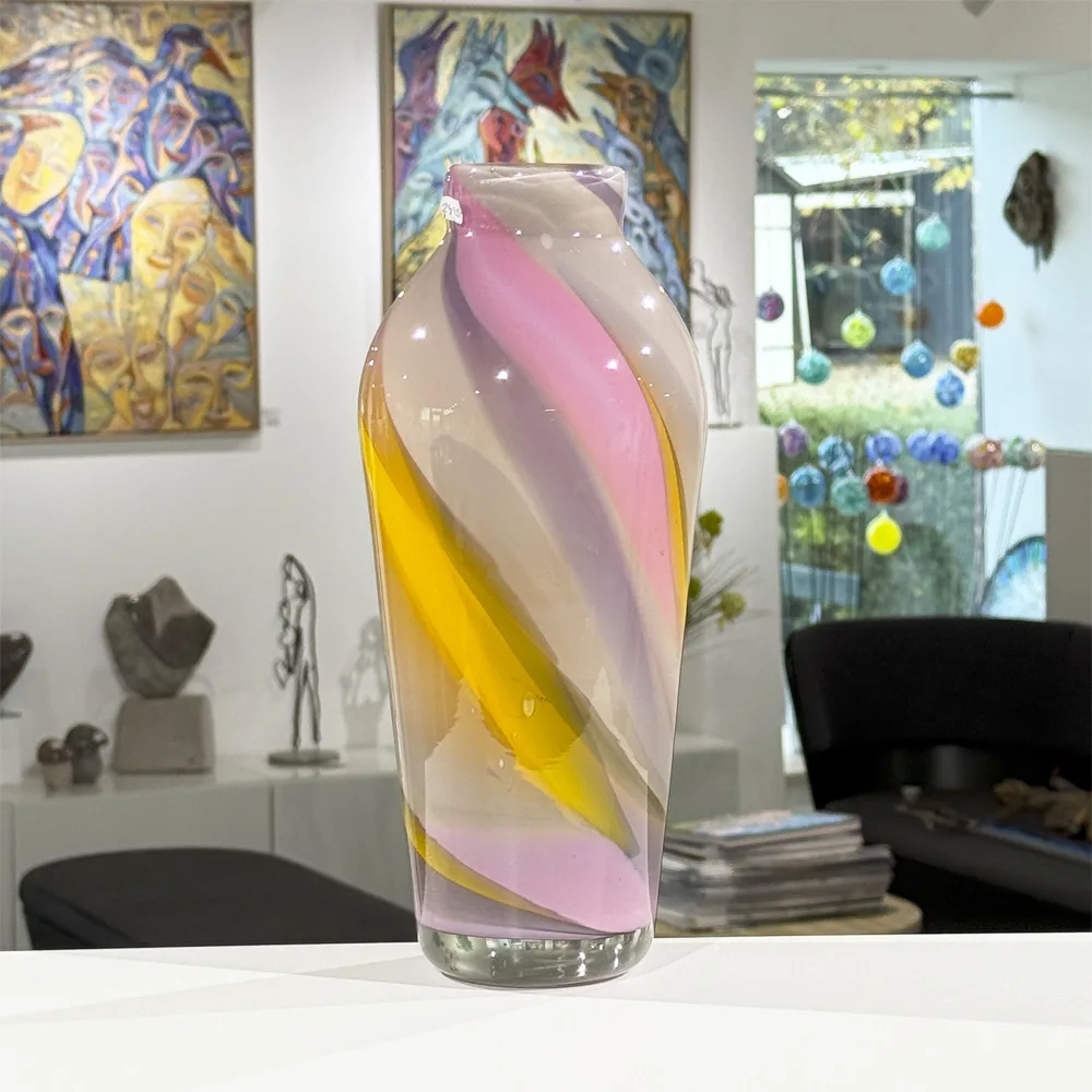 Unika glas "Klassisk vase" af Tina Lofstad